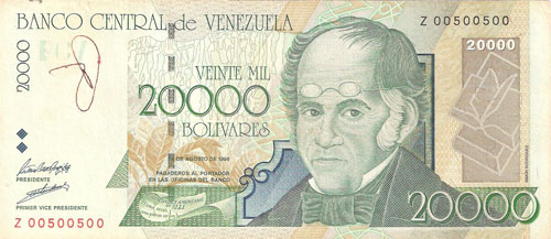 Banknote with Bookend serial number (2 digits), radar serial number, binary serie and 6 digits of-a-kind serial number Banknote with Bookend serial number (2 digits), radar serial number, binary serie and 6 digits of-a-kind serial number