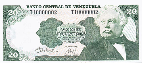 Banknote with low serial number level 4