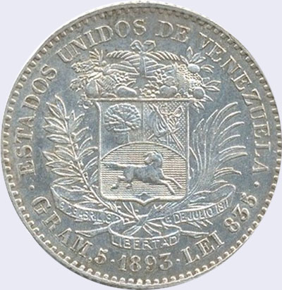 Diseño A, Tipo A. Fecha 1893