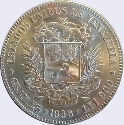 Diseño A, Tipo B. Fecha 1935